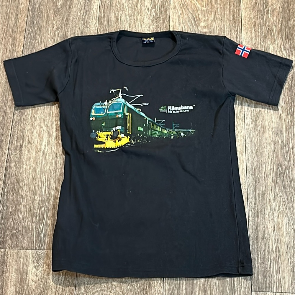 Flamabana the flam railway 20 tunnels black t-shirt